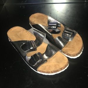 Metallic Sandals